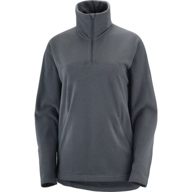 Sudaderas Salomon Essential Cosy Fleece Mujer Negros | MX IOBA893